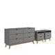 preview thumbnail 2 of 6, Kappesberg New Hanford 3-Piece Bedroom Set, 6-Drawer Dresser and Two 2-Drawer Nightstand