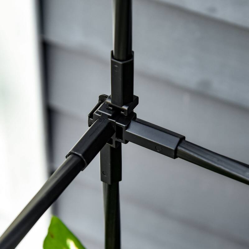 Outdoor 2-in-1 Self-Watering Raised Garden Planter Box with Trellis