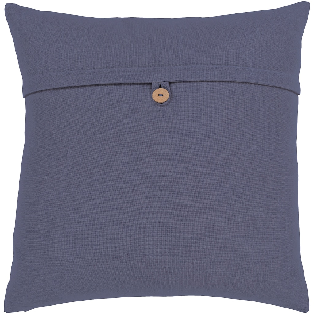 Livabliss Demetra Traditional Button Navy Feather Down or Poly Filled Throw Pillow 20-inch