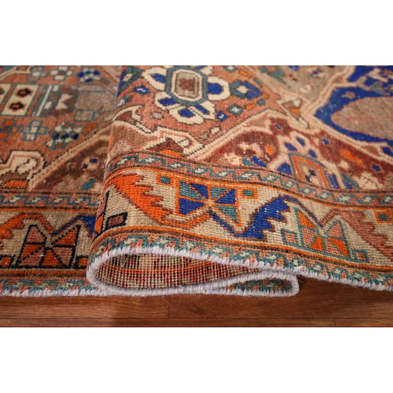 Garden Design Bakhtiari Persian Vintage Area Rug Handmade Wool Carpet - 4'2" x 6'5"