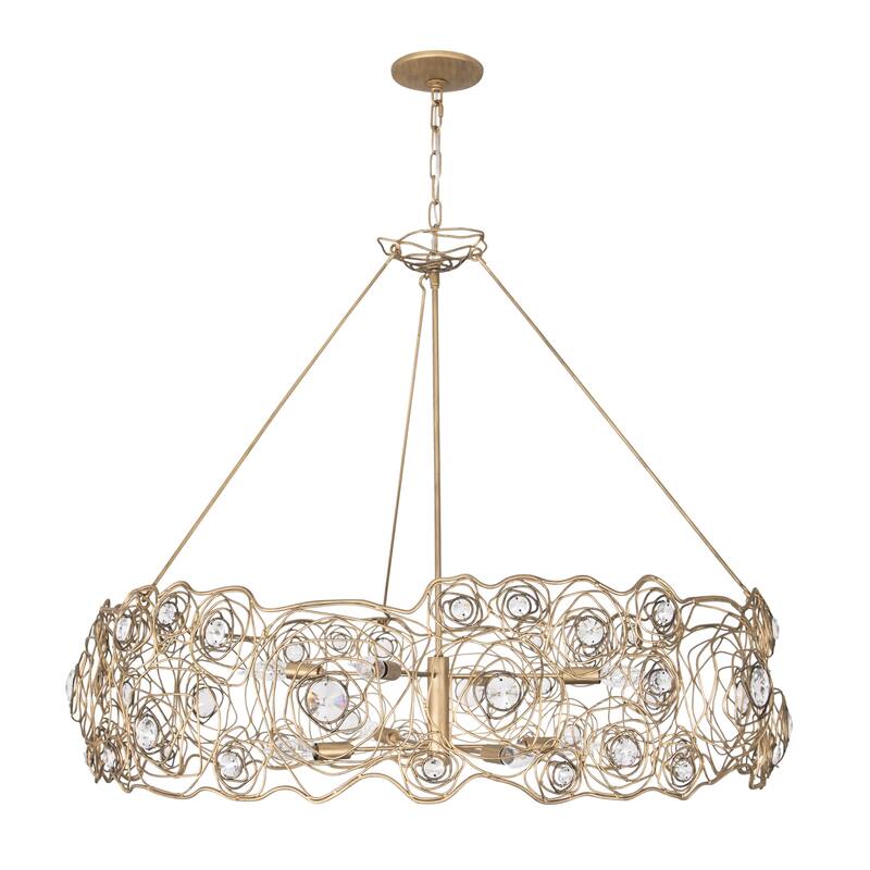 Varaluz Ethereal Rose Chandelier - Havana Gold Ombre