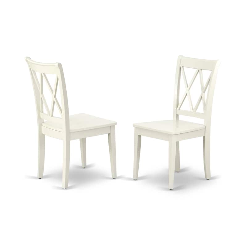 East West Furniture Dining Table Set Includes a Square Kitchen Table and Dining Room Chairs (Pieces Options)