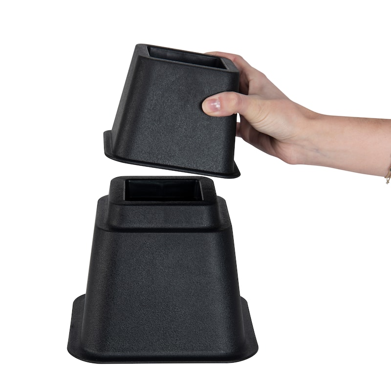 Simplify 8 Piece Adjustable Height Bed Risers Set - 3", 5" or 8"