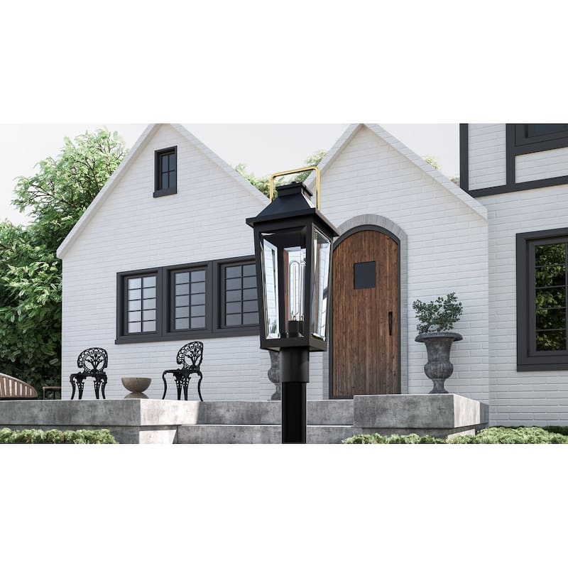 Buckley 1-Light Outdoor Post Mount in Matte Black
