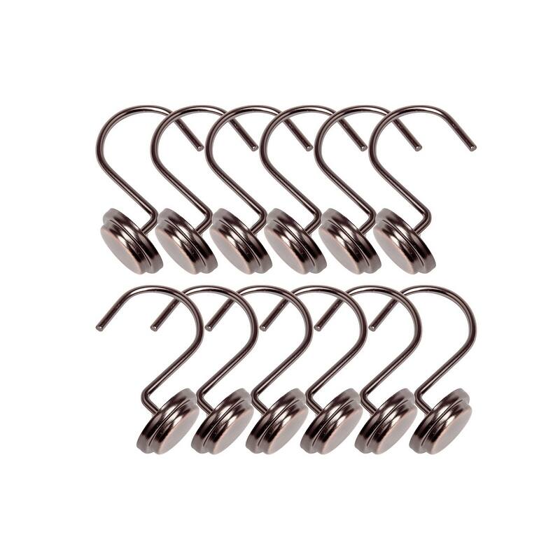 Utopia Alley Rust Resistant Metal Shower Curtain Rings for Bathroom, Set of 12
