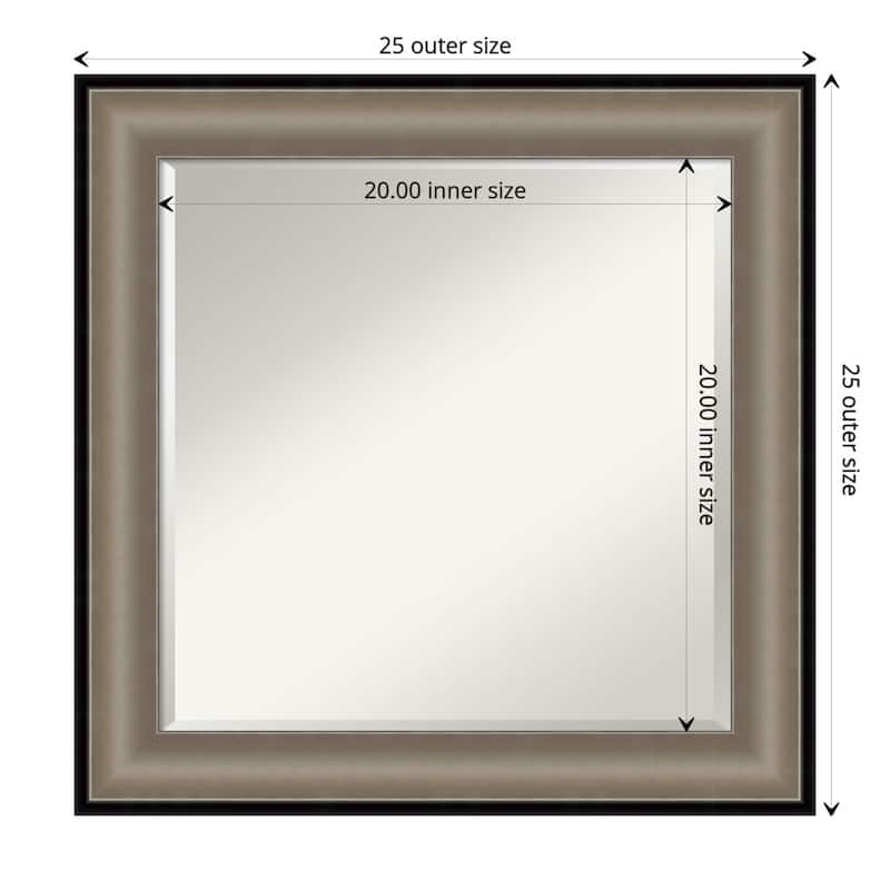 Beveled Bathroom Wall Mirror - Imperial Frame