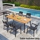 preview thumbnail 40 of 67, Pellebant Patio Dining Table Rectangular Aluminum Outdoor Table