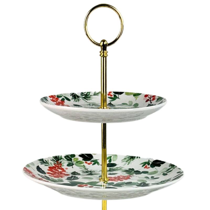 10 Strawberry Street Holly 3-Tier Serving Stand