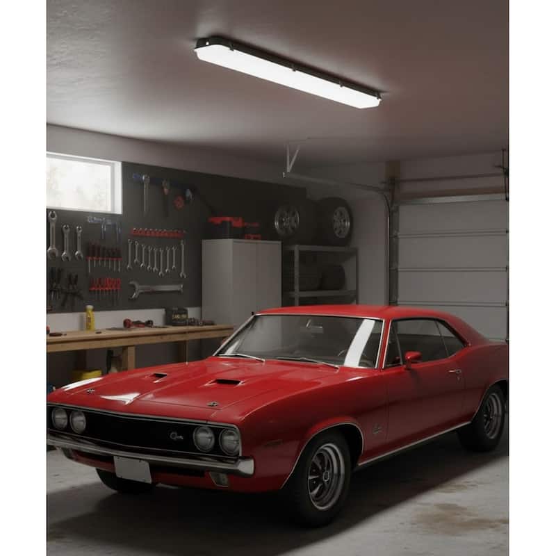 50"w Linear Vapor Tight 1-Light Integrated LED Light Strip Ceiling Light by RP Lighting - N/A