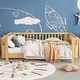 preview thumbnail 3 of 42, Toddler Platform Bed with Fences Headboard Footboard and Removable Side Rails for Kids, Girls and Boys Wooden Daybed