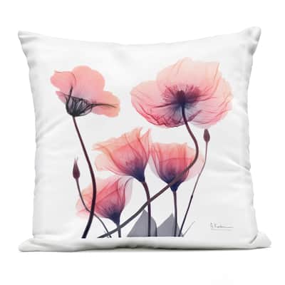 Stupell Pink Gradient Blooms Printed Outdoor Throw Pillow Design by Albert Koetsier