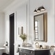 preview thumbnail 24 of 29, Modern Farmhouse Black Gold 3-Light Bathroom Vanity Lights Dimmable Wall Sconces