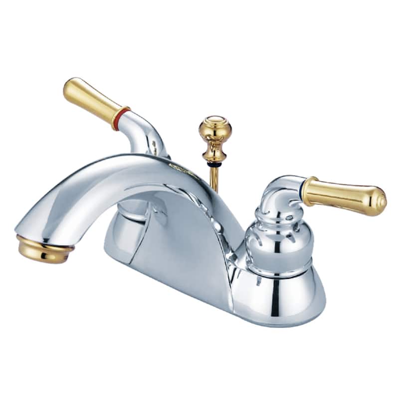 Naples 4 in. Centerset Bathroom Faucet - Polished Chrome/Polished Brass