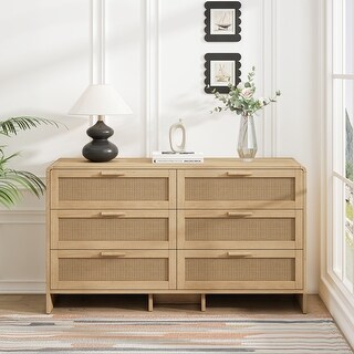 6-Drawers Rattan Storage Cabinet - Bed Bath & Beyond - 42589376