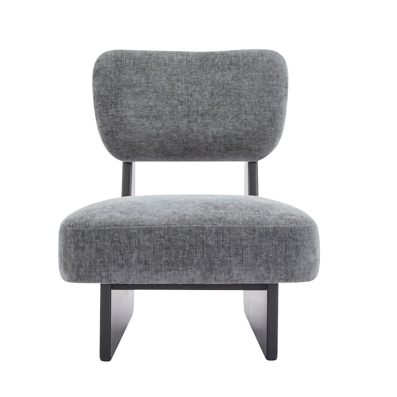 Christopher Knight Home -Vincent Minimalist Polyester Upholstered Lounge Chair （Set of 2）