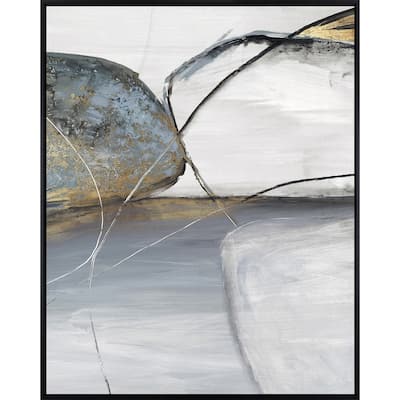 Teal Stones II - Giclee on Canvas