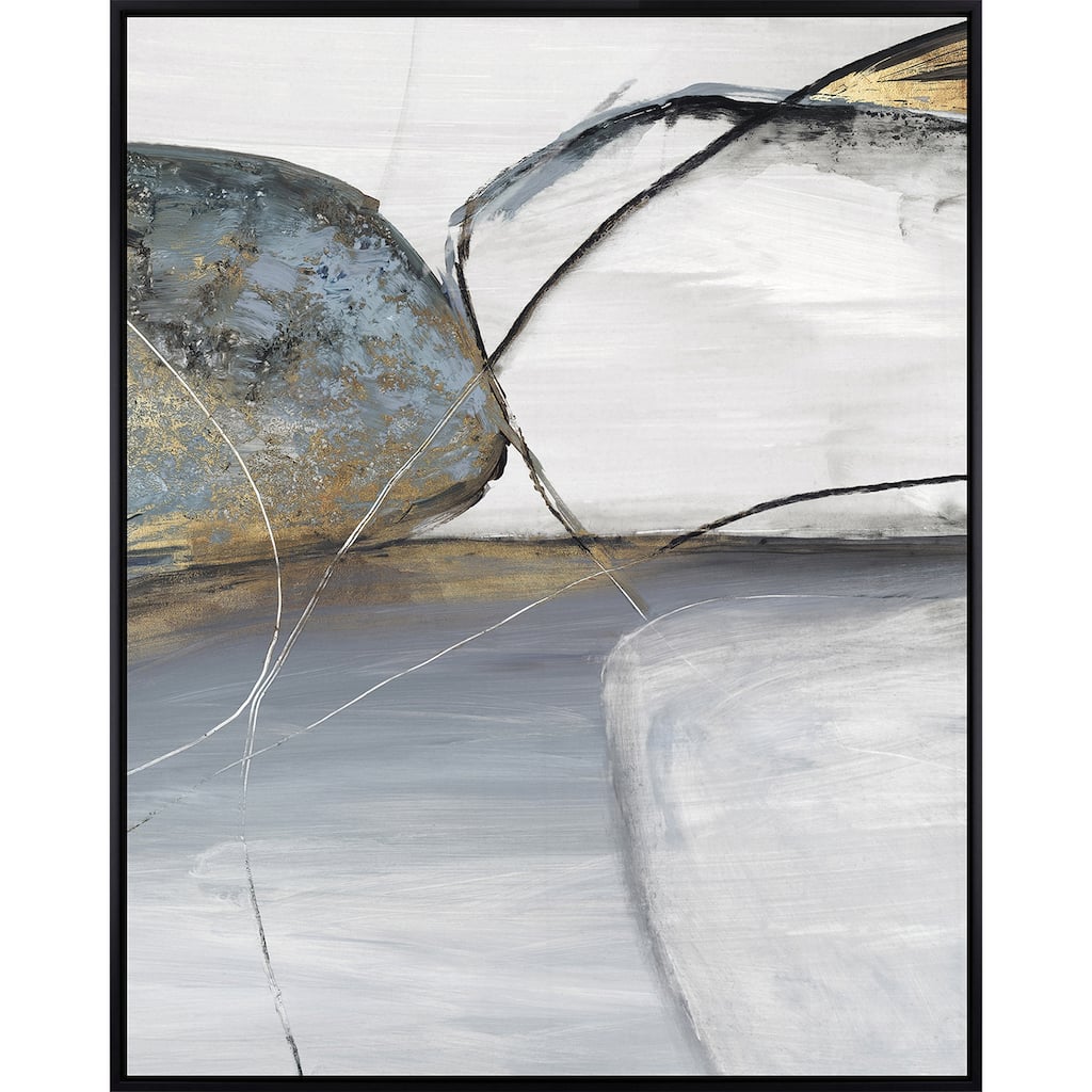 Teal Stones II - Giclee on Canvas
