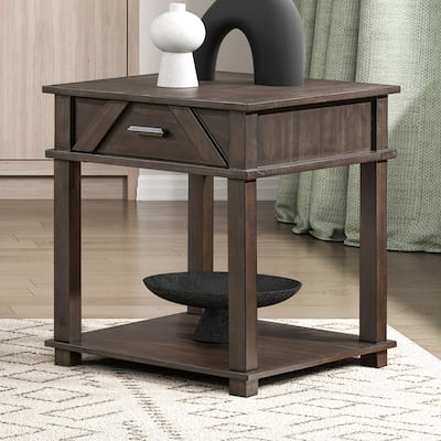 Varlet Rectangular Wood End Table
