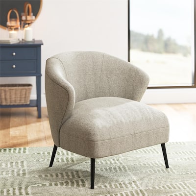 DHP Alice Upholstered Accent Chair, Tan Looped Yarn