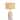 21 in. Boho White Ceramic Table Lamp with Speckle Ceramic Base and Rattan Shade for Living Room, Bedroom, Dining Room - 21"
