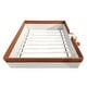 preview thumbnail 26 of 36, Brown White Sofa Bed Two-color Daybed Toddler Floor Bed with Fence and Stairs Grounded Wood Slat Support Frame Upholstered Bed