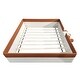 preview thumbnail 3 of 11, Queen Size Upholstered Bed Grounded Bed Slats Platform Bed with Safety Fence and Stairs, Rectangle Framework Easy Assembly