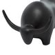 preview thumbnail 5 of 5, Black Ceramic Bull Sculpture - 8 x 11 x 7