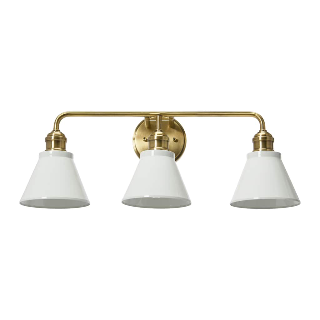 Robert Stevenson Lighting Josie - Metal Vanity Light with Shades
