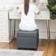 preview thumbnail 52 of 149, Adeco Square Storage Ottoman 17 inch Footstool