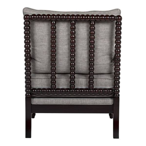 Shop Offex Home Colonnade Spindle Accent Chair Grey Overstock