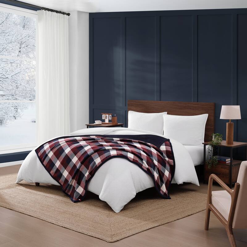 Tommy Hilfiger Iconic Reversible Throw Blanket
