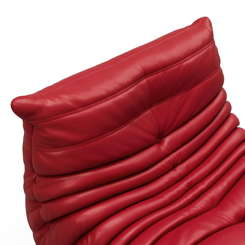 Furgle Microfiber Leather Sofa Ergonomic Design Lazy Floor Sofa