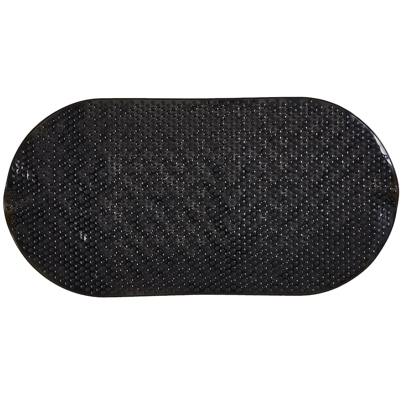 Bath Bliss Extra Long Aqua Gel Bath Mat - Black