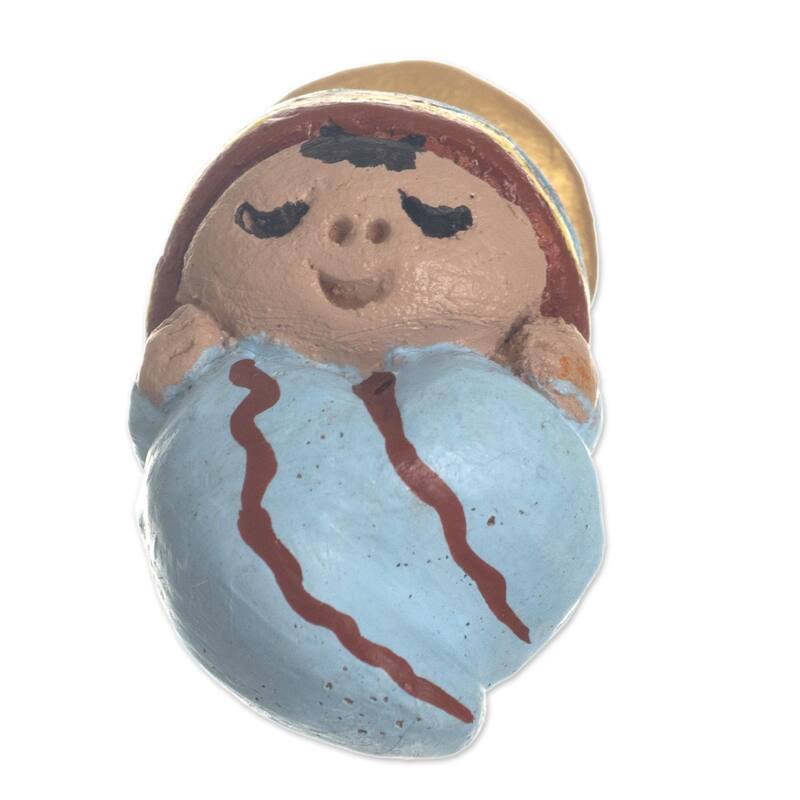 Novica Handmade Born In The Andes Ceramic Nativity Scene (5 Pieces)