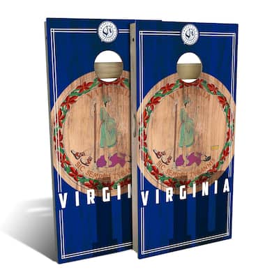 Virginia State Flag 2 Outdoor Cornhole Board Set