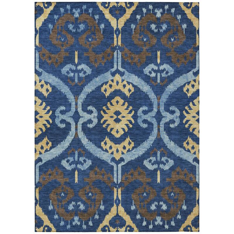 Machine Washable Indoor/ Outdoor Global Empire Chantille Rug