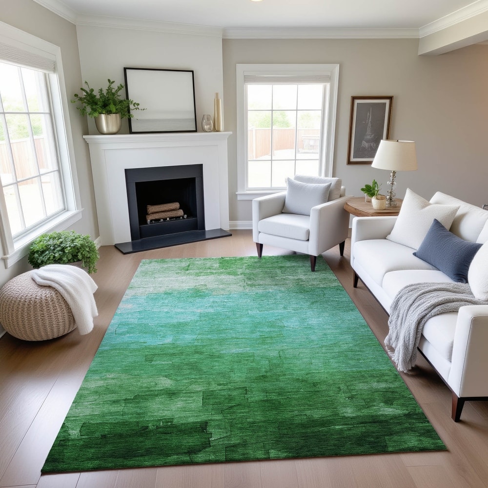 Premium Washable Super Soft Ombre Brushstrokes Mayfield Rug