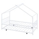 preview thumbnail 6 of 29, Twin Size Metal House Bed with Twin Size Trundle