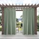 ATI Home Indoor/Outdoor Solid Cabana Tab Top Curtain Panel Pair - 54x108 - Seafoam