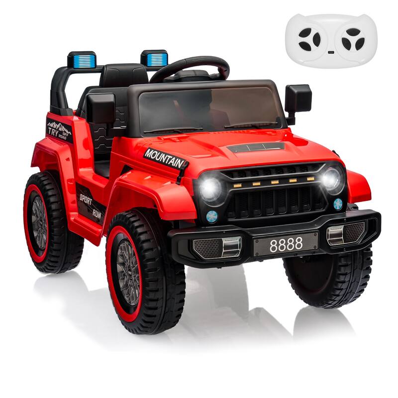 12V Kids Ride On Truck w/Remote Control - Red