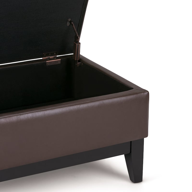 WYNDENHALL Jackson 42 inch Wide Rectangle Storage Ottoman
