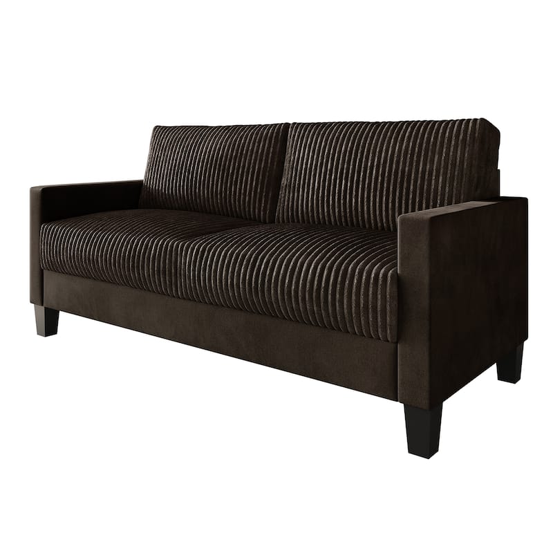 CraftPorch Corduroy Mid-Century Modern Velvet Upholstered Sofa