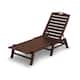 POLYWOOD Nautical Outdoor Stackable Chaise Lounge - Mahogany