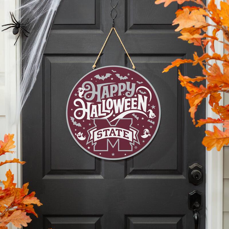 Mississippi State University 18" x 18" Halloween Door Décor Wall Sign