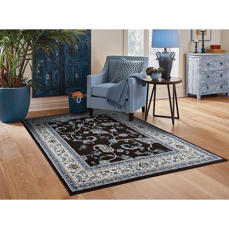 Copper Grove Chepelare Traditional Grey and Black Area Rug
