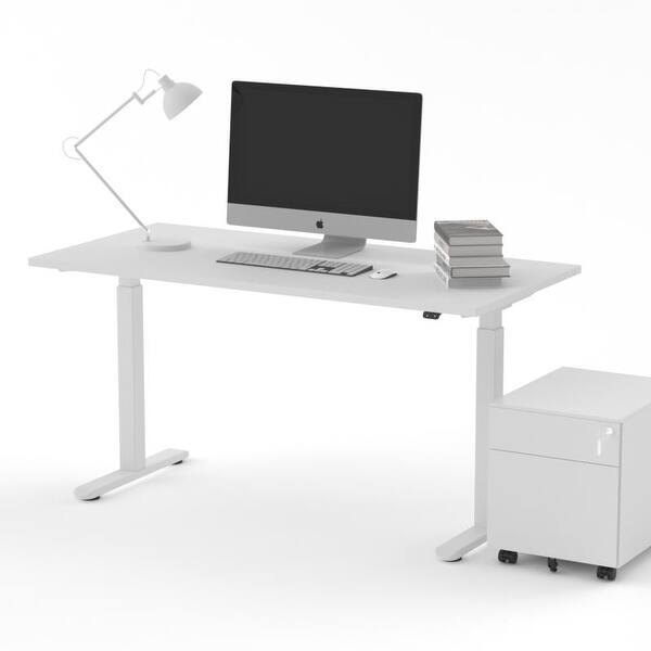 Electric Stand up Desk Frame with Dual Motor, 2 Stage Height Adjustable