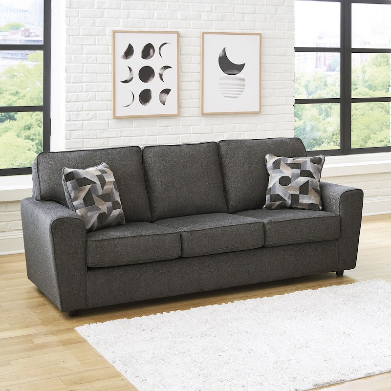 Signature Design by Ashley Cascilla Sofa - 86"W x 38"D x 36"H - Slate