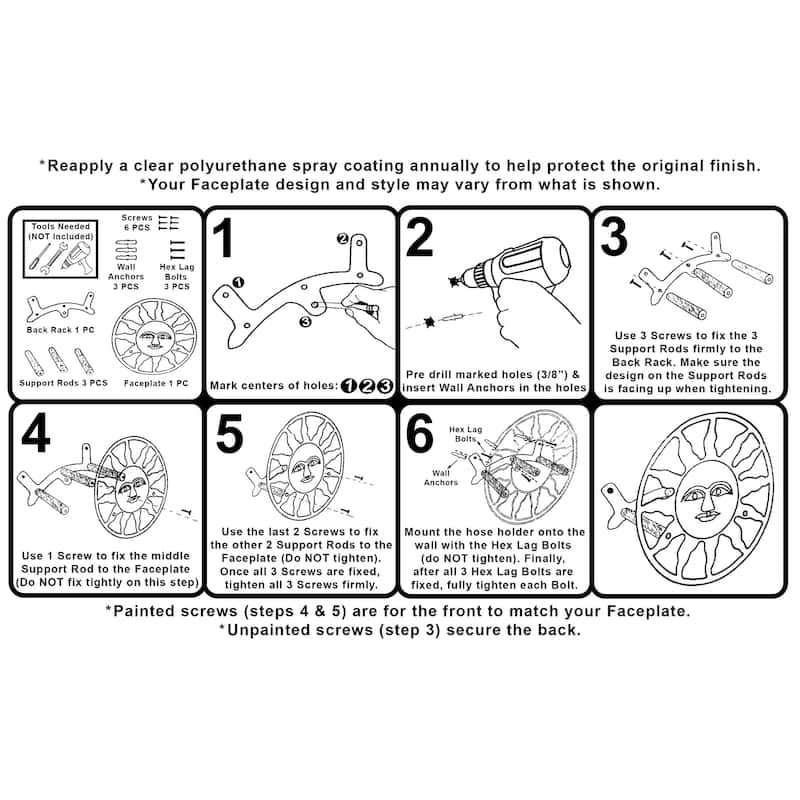 Nautical Propeller Hose Holder Verdigris/Bronze, Cast Iron, Holds 75 - 10.25 X 10.25 X 6.5 inches