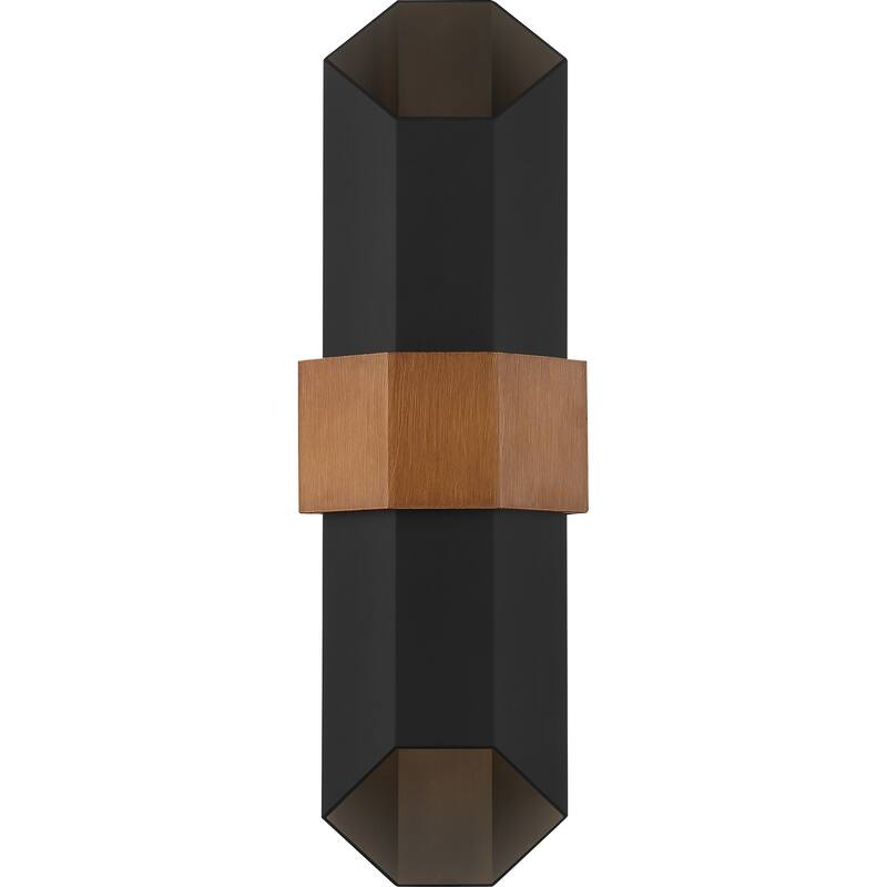 Chasm LED Outdoor Lantern in Matte Black