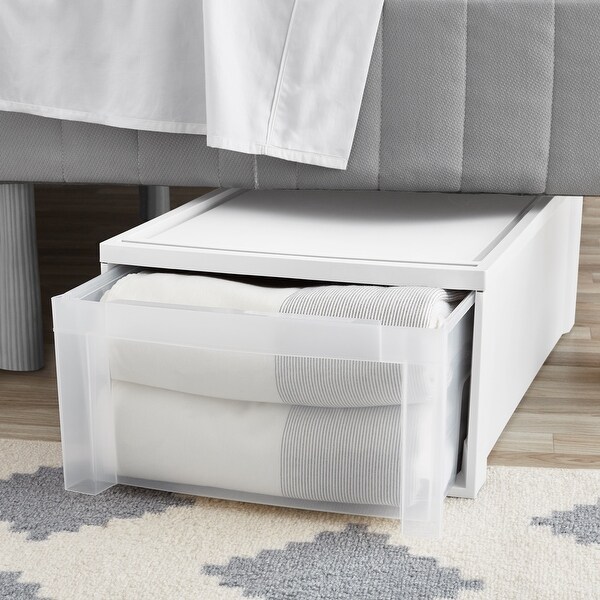 STARPLAST Under Bed Storage Drawer White Bed Bath Beyond 35567817